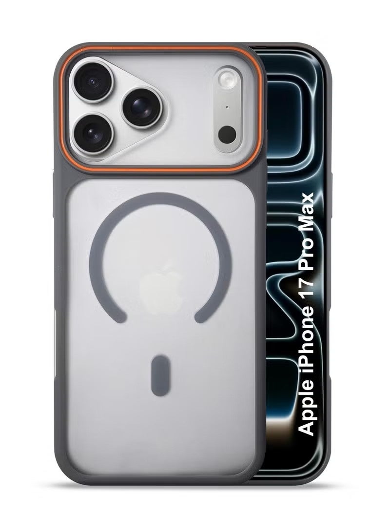 جراب MagSafe لهاتف Apple iPhone 17 Pro Max، غطاء خلفي مغناطيسي، مقاوم للاصفرار والصدمات، غطاء هاتف نحيف مزود بمغناطيس قوي لهاتف Apple iPhone 17 Pro Max - Image 1