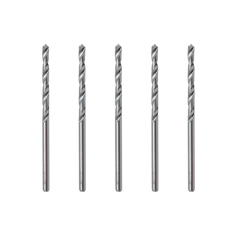 LU&MN 5-Piece 3/32"" Solid Tungsten Carbide Jobber Drill Bits with Straight Shank and 118 Point Angle - Image 1