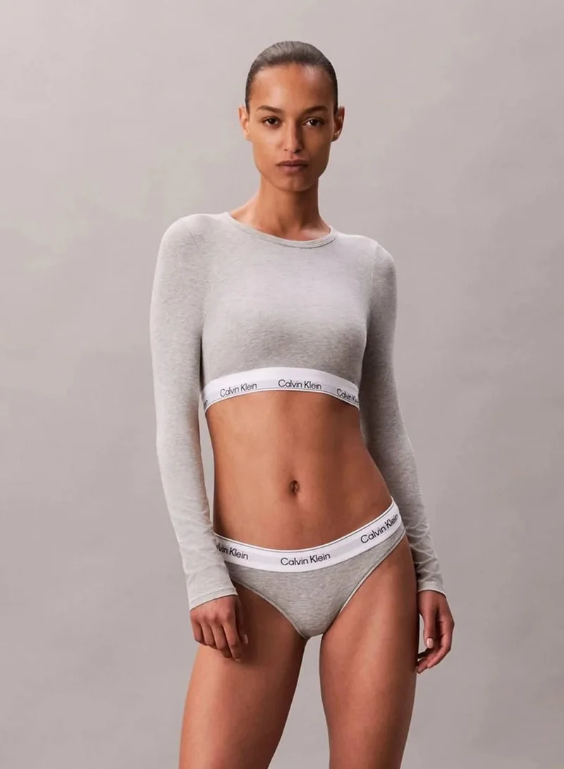 Long Sleeve T-Shirt Bralette - Icon Cotton Modal