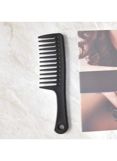 Tongtletech TONGTLETECH Wide Tooth Comb for Long, Wet & Dry or Curly Hair - Professional Handgrip Comb Detangler, Sturdy, Anti-Static, Resistant to Heat - Plastic, Black - Unisex  - Image 5