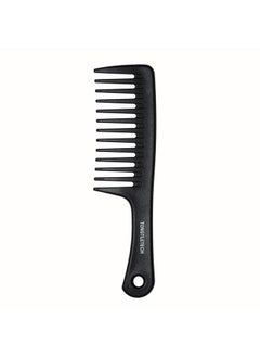 Tongtletech TONGTLETECH Wide Tooth Comb for Long, Wet & Dry or Curly Hair - Professional Handgrip Comb Detangler, Sturdy, Anti-Static, Resistant to Heat - Plastic, Black - Unisex  - Image 1