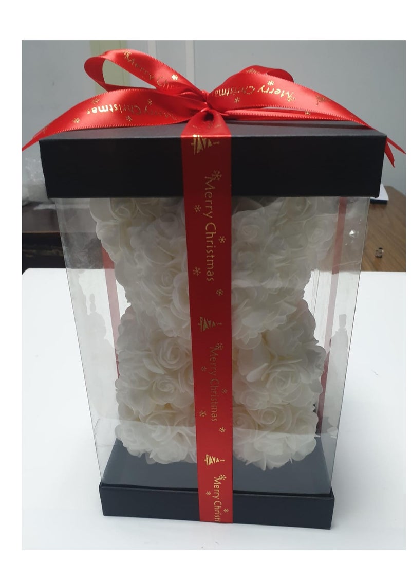 فيتاشيلي دمية دب وردي مقاس 35.56 سم مصنوعة يدويًا - مثالية لعيد الحب والذكرى السنوية وعيد الأم والكريسماس وأعياد الميلاد - Image 1