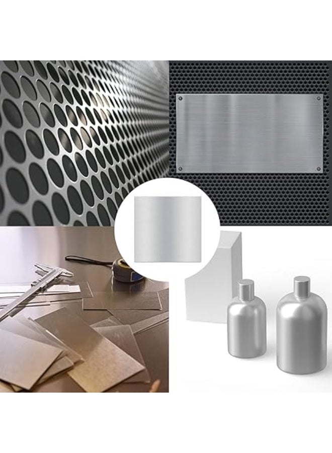 VITION 2 Pack Aluminum Sheets 1mm Thick, 406.4mm Length, 203.2mm Width, Practice Blank Aluminium Stamping Sheets Panel Plate Metal Craft for Jewelry Making Hand Stamping Embossing Etching - Image 5