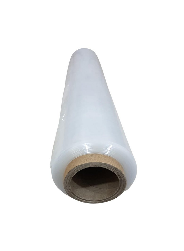Plastic wrap roll, 50 cm wide, 2 kg weight, for wrapping drums and furniture, and for all uses. - Image 2