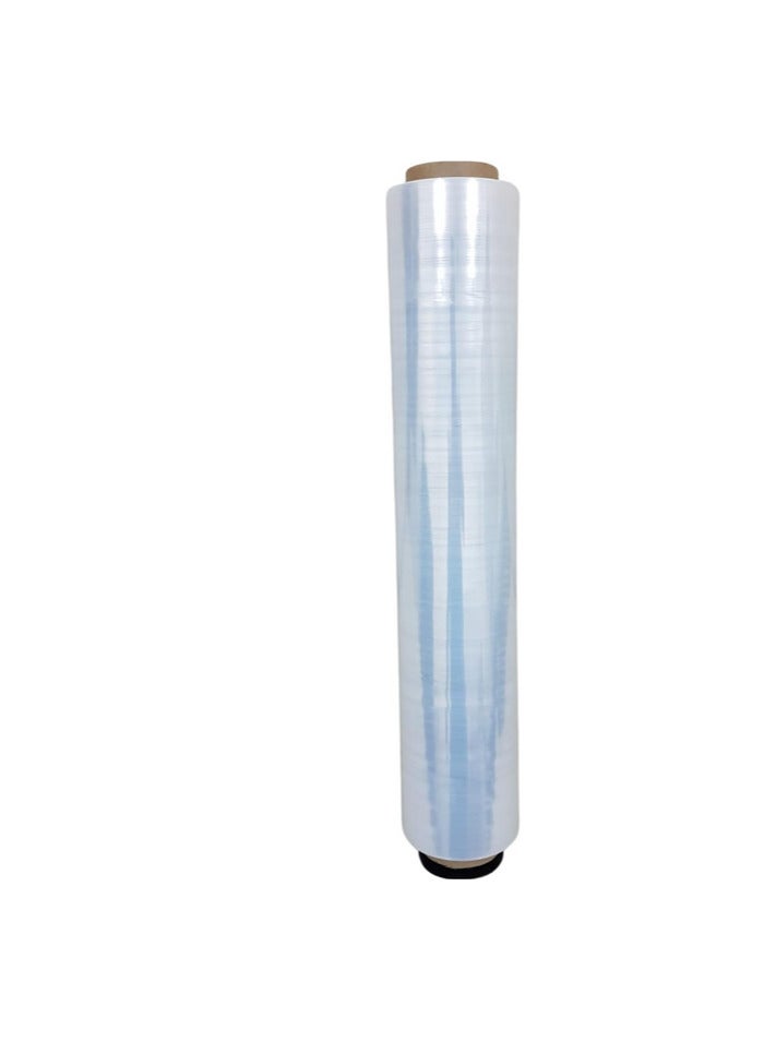 Plastic wrap roll, 50 cm wide, 2 kg weight, for wrapping drums and furniture, and for all uses. - Image 3
