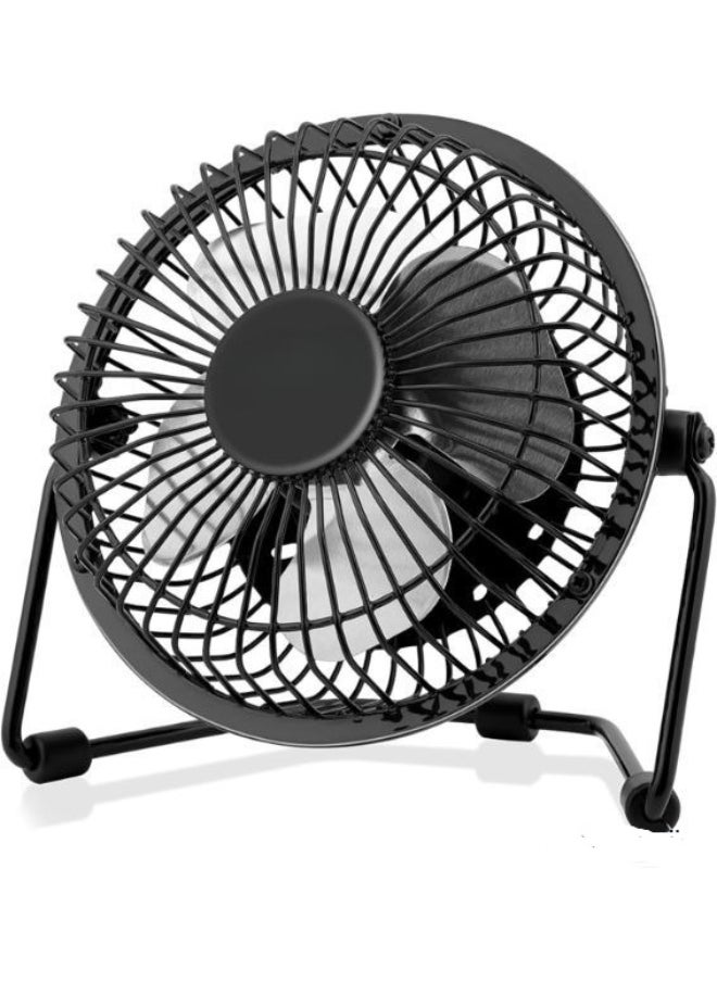 Generic Portable Mini USB Fan – Quiet Desktop Cooling – Rotating Design – Black – for Office & Computer Use  - Image 1