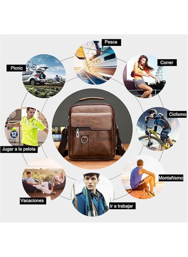 Jeep Buluo brown leather crossbody bag - Image 2