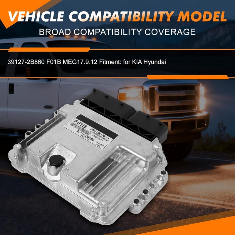 COPACHI Engine Computer Unit Board 39127-2B860 Compatible with Hyundai KIA F01B MEG17.9.12 ECU ECM - Image 2