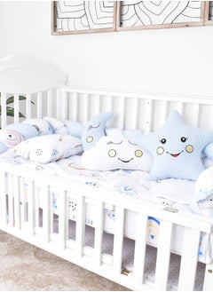 FUN MOMENT 7-Piece Baby Cot Bedspread With Snail Partitions  - Image 1