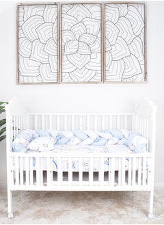 FUN MOMENT 7-Piece Baby Cot Bedspread With Snail Partitions  - Image 3