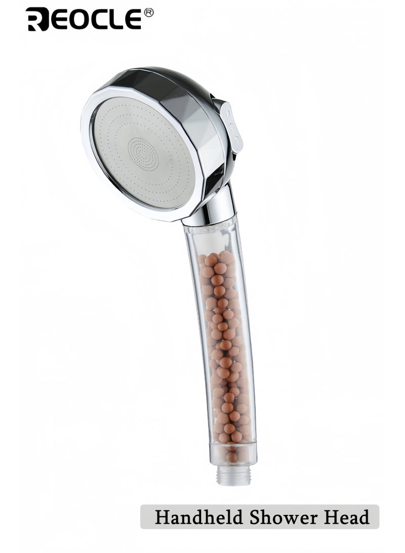 REOCLE Shower Head, Filter Filtration High Pressure Water Saving 3 Mode Function Spray Handheld Showerheads for Dry Skin & Hair - Image 1