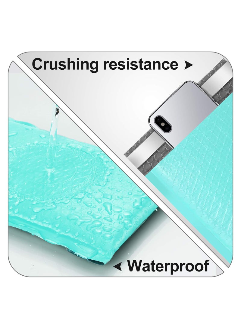 Excefore 25pcs Bubble Mailers 6x10 Inch Teal Shipping Bags, Chic Packaging Bags For Small Business, Colored Padded Mailing Envelopes, Opaque Matte Self Seal Bubble Poly Mailers Bulk - Image 5