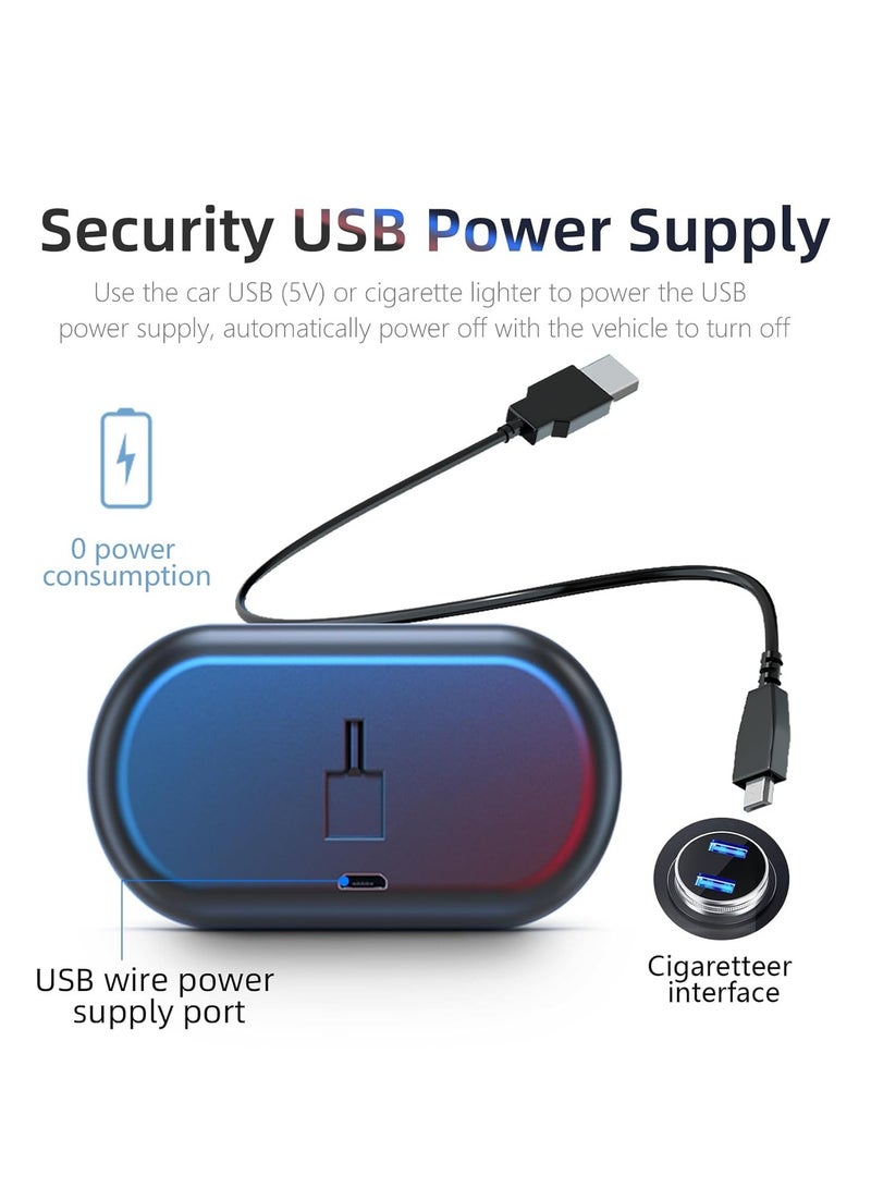 فورتي عداد سرعة GPS للسيارة، شاشة عرض أمامية للسيارة، شاشة LCD مقاس 2 بوصة HUD، كابل بيانات USB للتوصيل والتشغيل، مناسب لجميع المركبات - Image 4