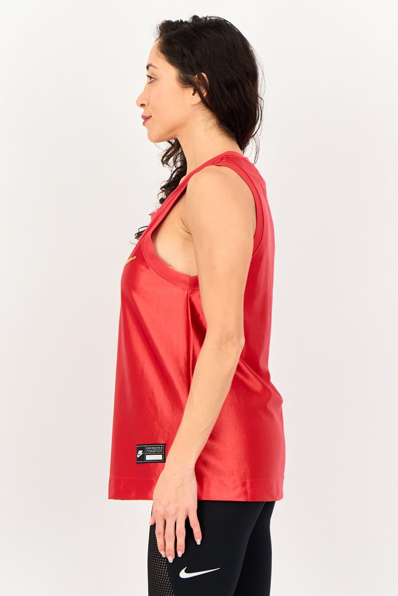 Nike Women Sportswear Fit Sleeveless Training Top, Red - Image 4