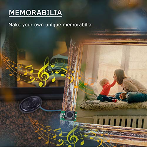 IS Icstation Recordable Sound Module, Button Control Sound Chip 8M MP3 WAV Music Voice Player Programmable Board with Speaker for DIY Birthday Music Box Greeting Card Present - Image 5