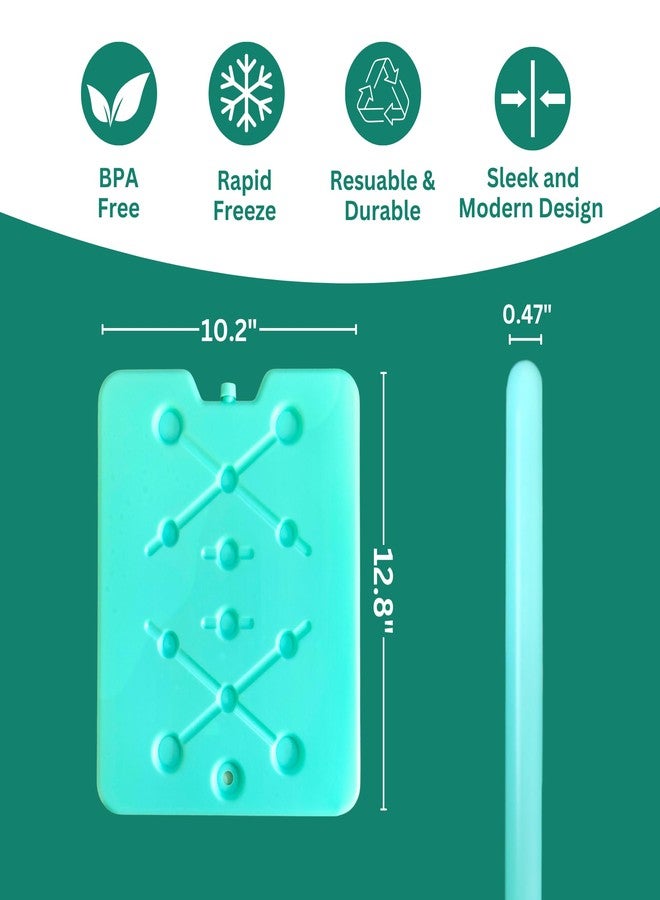 GURIN Reusable Ice Packs for Lunch Box/Coolers, Bag, or Backpack Coolers - Cold Up to 8-12 Hours Long Lasting for Camping Picnic, Outdoor Activities, Food Delivery - Image 2