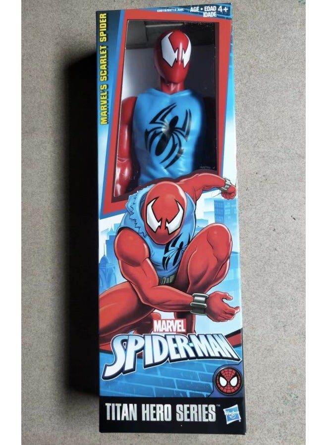 12 Inch Captain America Wolverine Iron Man Thor Spiderman Patriot Black Panther Doll Ornaments-Color:12inch C0018 Spider-man Colorful Clothes - Image 1