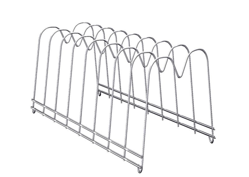 LEVON Stainless Steel Plate Rack | Dish Rack | Plate Stand | Dish Stand | Lid Holder Utensil Rack for Kitchen - Size (140 X 320 X 130 mm) | Special Nano Coating - Image 4
