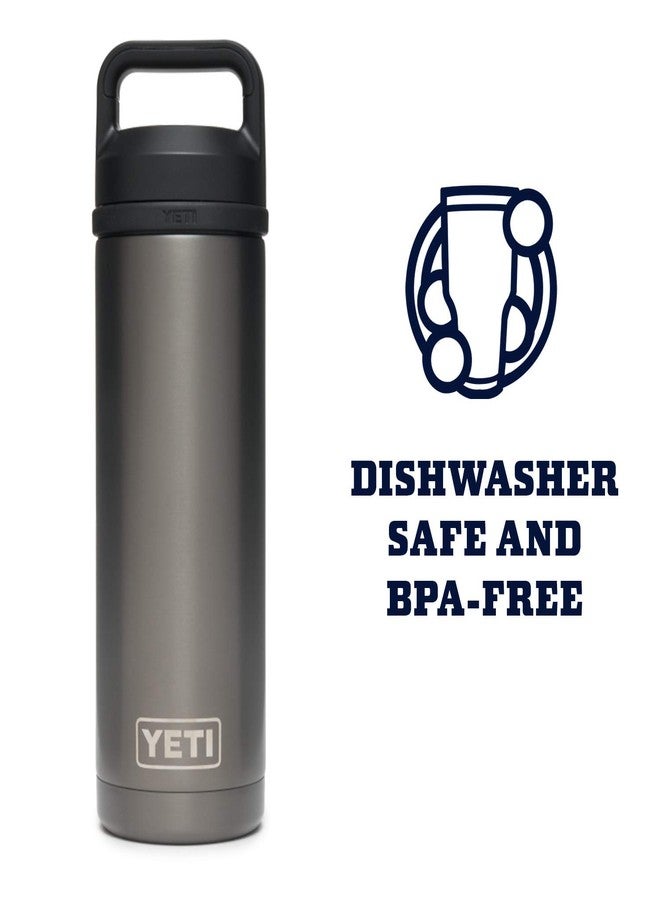 يتي زجاجة YETI Rambler سعة 18 أونصة، معزولة بتفريغ الهواء، مصنوعة من الفولاذ المقاوم للصدأ مع غطاء للشرب السريع، لون جرافيت - Image 5