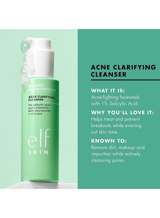 elf e.l.f. SKIN Blemish Breakthrough Clarifying Cleanser, Gel Cleanser For Removing Makeup, Controlling Oil & Clarifying Pores, 1% Salicylic Acid - Image 5