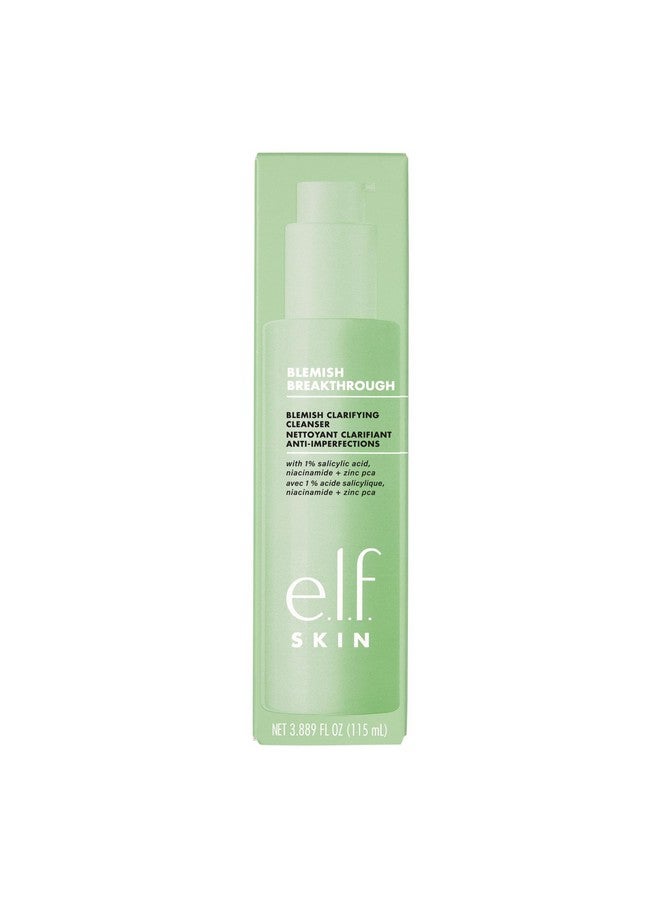 elf e.l.f. SKIN Blemish Breakthrough Clarifying Cleanser, Gel Cleanser For Removing Makeup, Controlling Oil & Clarifying Pores, 1% Salicylic Acid - Image 1