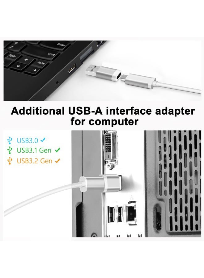 Kuject Link Cable 20FT Compatible for Quest 3S/3, Quest 2/Pro, Pico 4, VR Headset Accessories Cable for Rift S/Steam VR Games, USB 3.0 Type C to C High Speed Data Transfer Cord for Gaming PC, White - Image 3