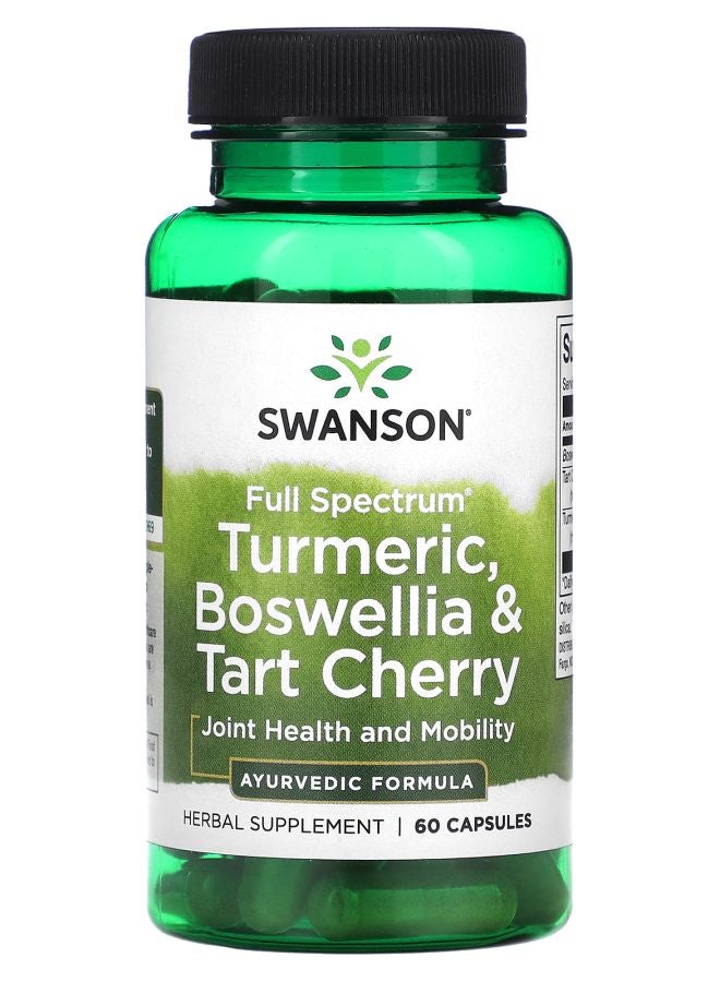 Full Spectrum Turmeric Boswellia & Tart Cherry 60 Capsules