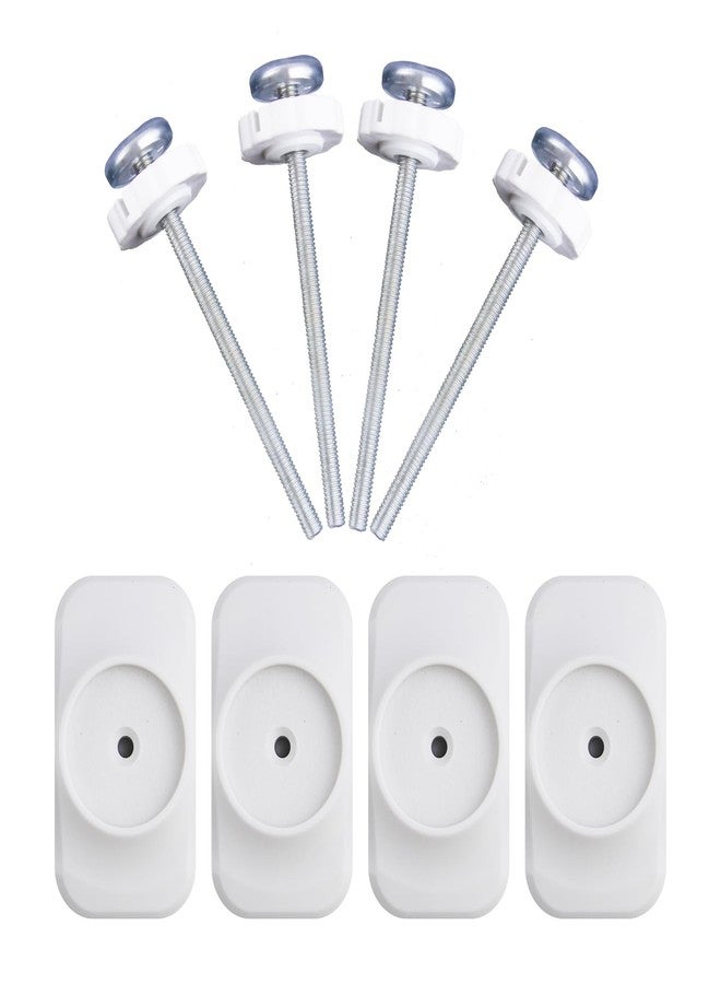 Abvsdu Baby Gate Extender Extension, 4 Pack Baby and Pet Babys Gate Replacement Parts, M8 (8mm) Replacement Bolt Part for Babys and Pet Pressure Mounted Safety-Gates, Extra Long Tension Gates Extender - Image 1