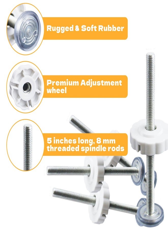 Abvsdu Baby Gate Extender Extension, 4 Pack Baby and Pet Babys Gate Replacement Parts, M8 (8mm) Replacement Bolt Part for Babys and Pet Pressure Mounted Safety-Gates, Extra Long Tension Gates Extender - Image 3