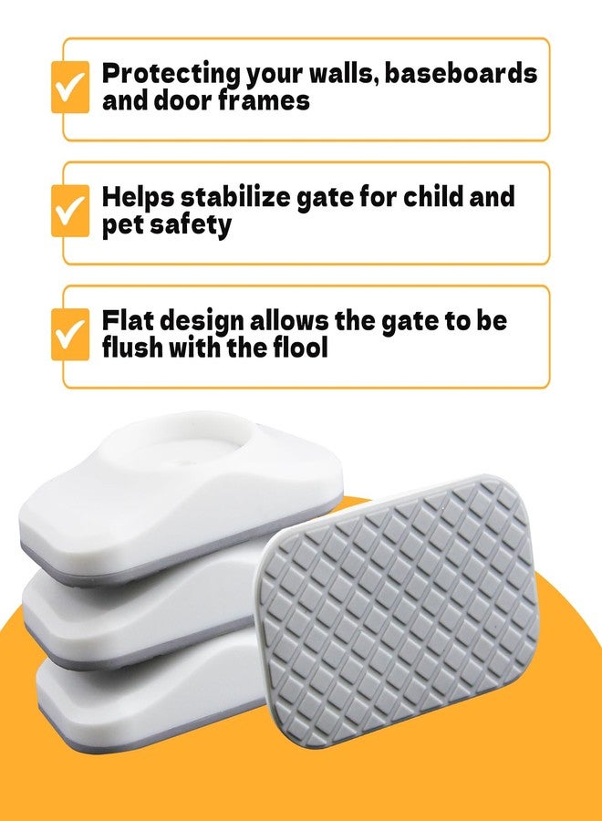 Abvsdu Baby Gate Extender Extension, 4 Pack Baby and Pet Babys Gate Replacement Parts, M8 (8mm) Replacement Bolt Part for Babys and Pet Pressure Mounted Safety-Gates, Extra Long Tension Gates Extender - Image 4