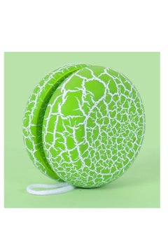 Yoyo Toy, Professional Looping Yoyo Responsive Yoyo Ball Wooden Yoyo Ball Toy with Crack Pattern for Kid Child Green
