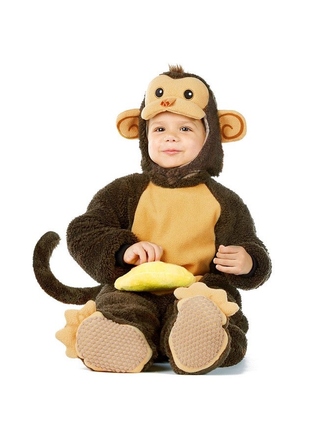 Spooktacular Creations Spooktacular Creations Halloween Toddler Monkey Costume Set with Toy Banana for Infant, Kids, Baby Halloween Dress Up, Safari Themed Parties (12-18 Months)  - Image 1