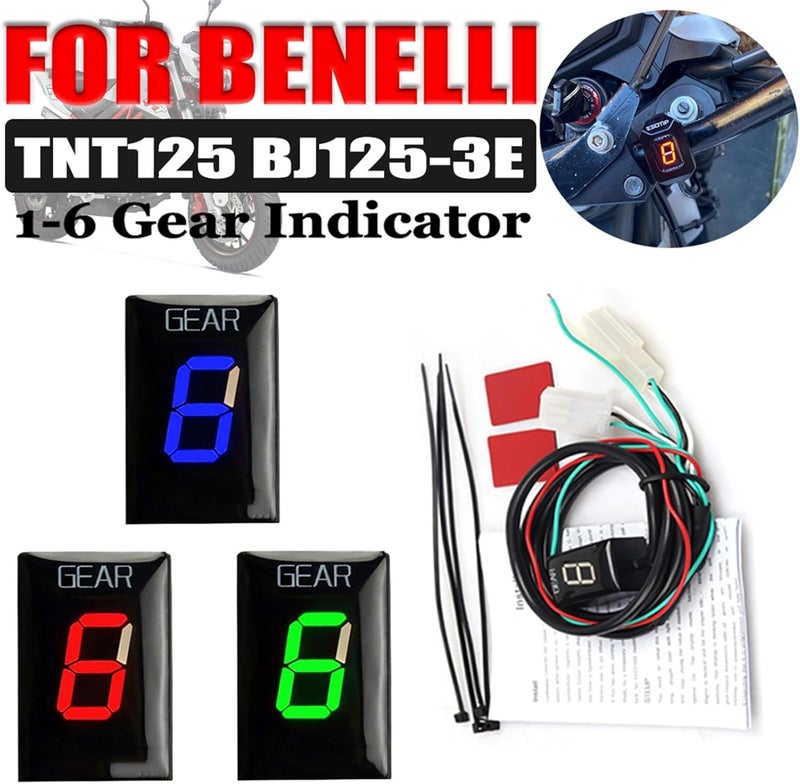 Vuzmode Motorcycle Gear Indicator for Benelli TNT125 - Image 2