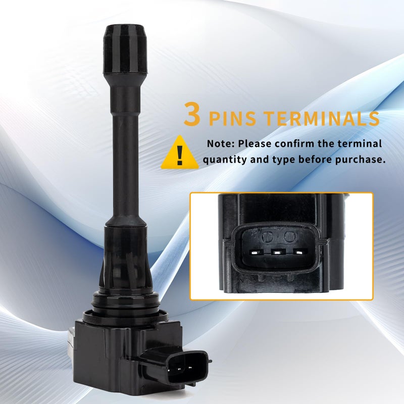 MiKaFex 4Pcs UF549 Ignition Coil Pack and 9029 Iridium Spark Plug Compatible with Nissan Altima Versa Sentra Rogue Cube QX60 NV200 2.5L 2.0L 1.8L 1.6L - Image 3