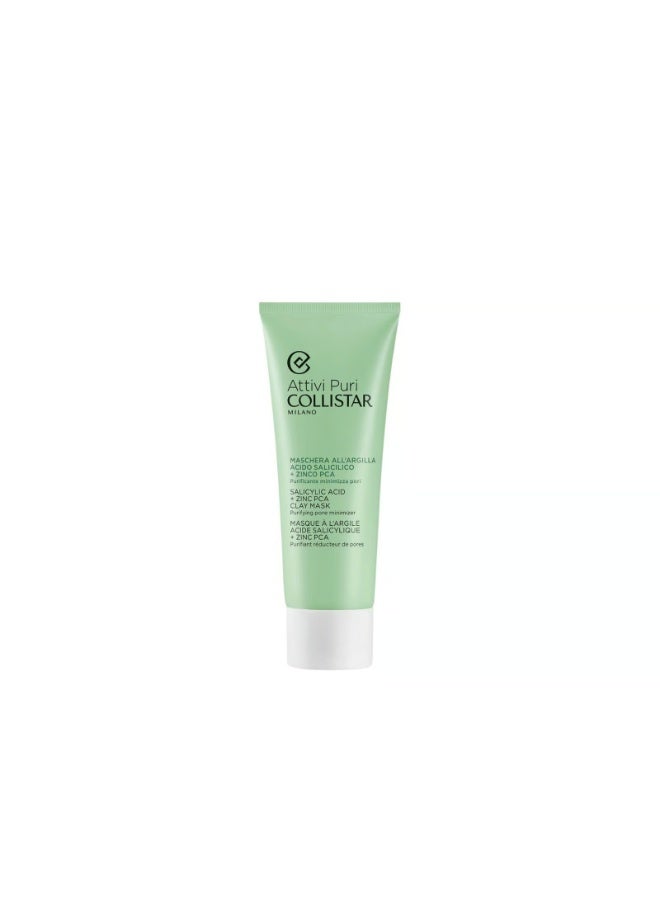 Collistar Pure Actives Salicylic Acid + Zinc PCA Clay Mask 75ml - Image 1