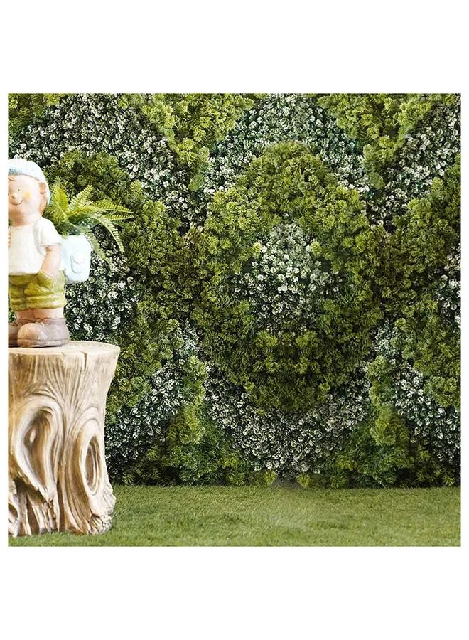 DANUBE HOME Artificial Fence Reflection Decorative Fence Cover With Plastic Plant Decor Uv Resistant Faux Plants Greenery Artificial Hedges For Home Garden Indoor Outdoor 100x100 cm Green