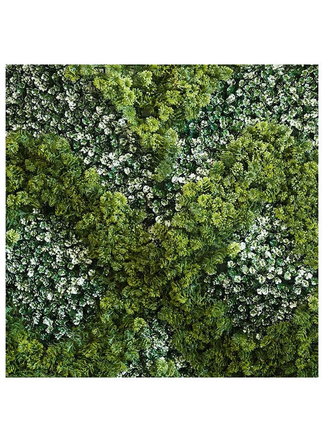 دانوب هوم غطاء سياج عاكس اصطناعي مزخرف بنباتات بلاستيكية مقاوم للأشعة فوق البنفسجية نباتات زائفة خضرة أسوار اصطناعية للحديقة المنزلية الداخلية والخارجية  سم أخضر - Image 3