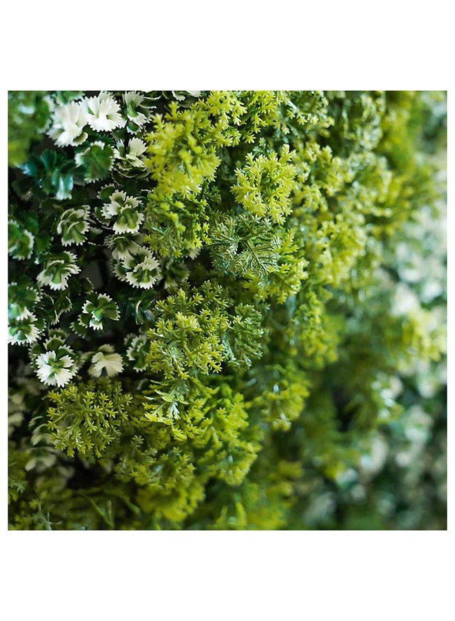 دانوب هوم غطاء سياج عاكس اصطناعي مزخرف بنباتات بلاستيكية مقاوم للأشعة فوق البنفسجية نباتات زائفة خضرة أسوار اصطناعية للحديقة المنزلية الداخلية والخارجية  سم أخضر - Image 5