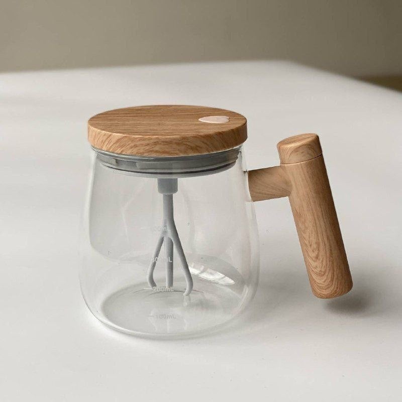 Trendy Wooden Handle Blender Cup 400ml - Original Version - Image 1