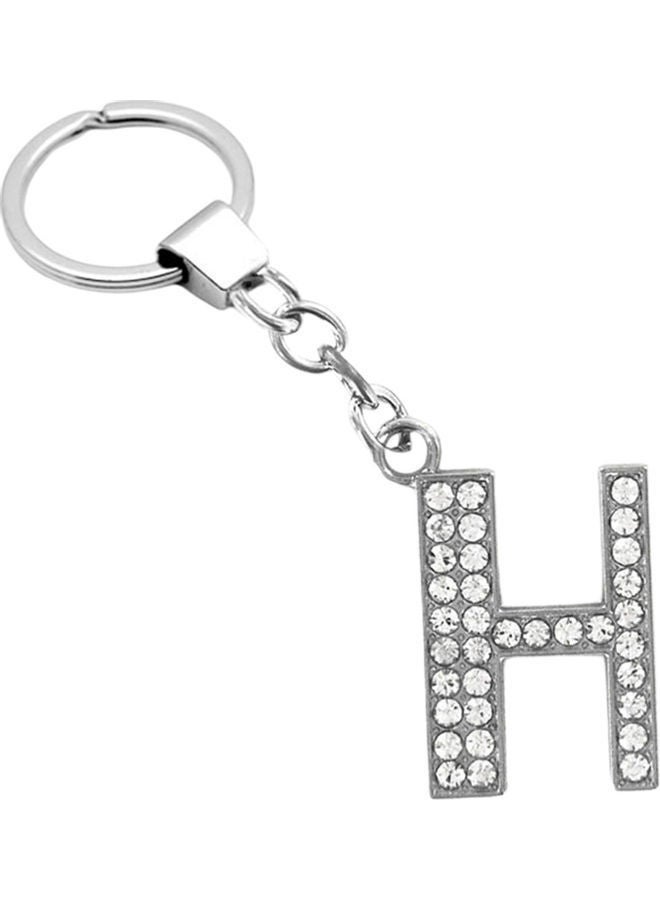 نيبمينينت سلسلة مفاتيح مرصعة بحجر الراين على شكل حرف أبجدي