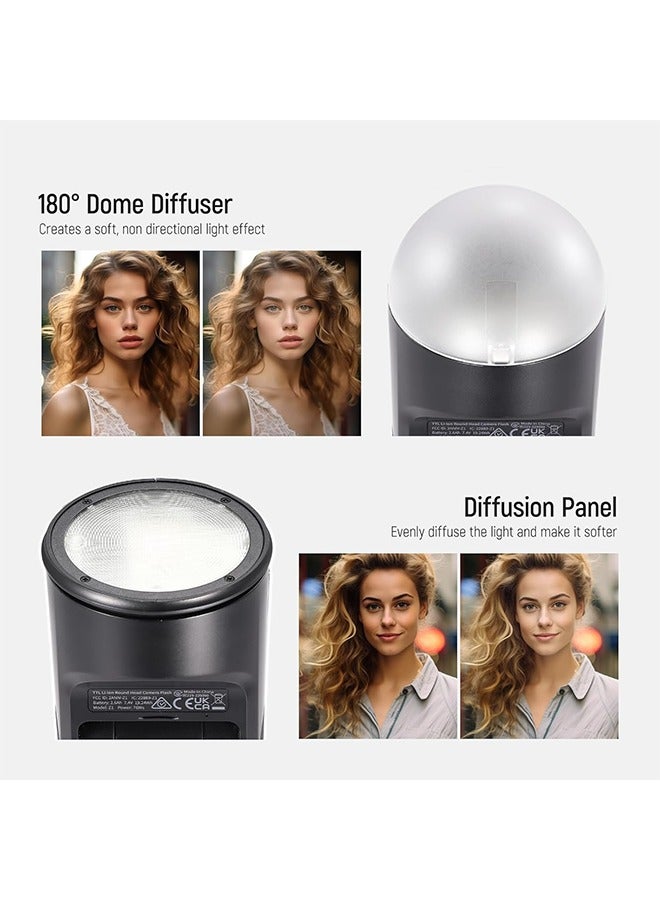 NEEWER CRM2 Magnetic Accessories Kit for Round Head Flash Z1-C Z1-N Z1-S Z2-C Z2-N Z2-S Compatible with Godox V1 Speedlites, Included 14pcs Flash Light Control Modifier Diffuser Adapter - Image 2