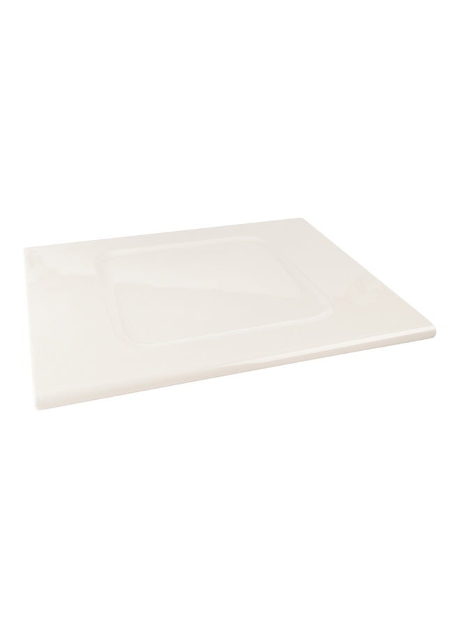 Restaurantware أطباق تقديم فوغّا 16.5 × 13.5 بوصة، 10 طبق باستا مستطيل - متميز، قابل للغسل في غسالة الصحون، أطباق تقديم بيضاء من الميلامين، لتقديم المقبلات أو الحلويات، لجميع المناسبات - Image 1