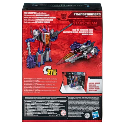 Transformers Toys Studio Series Voyager War for Cybertron 06 Gamer Edition Starscream 65inch Converting Action Figure 8 - Image 5