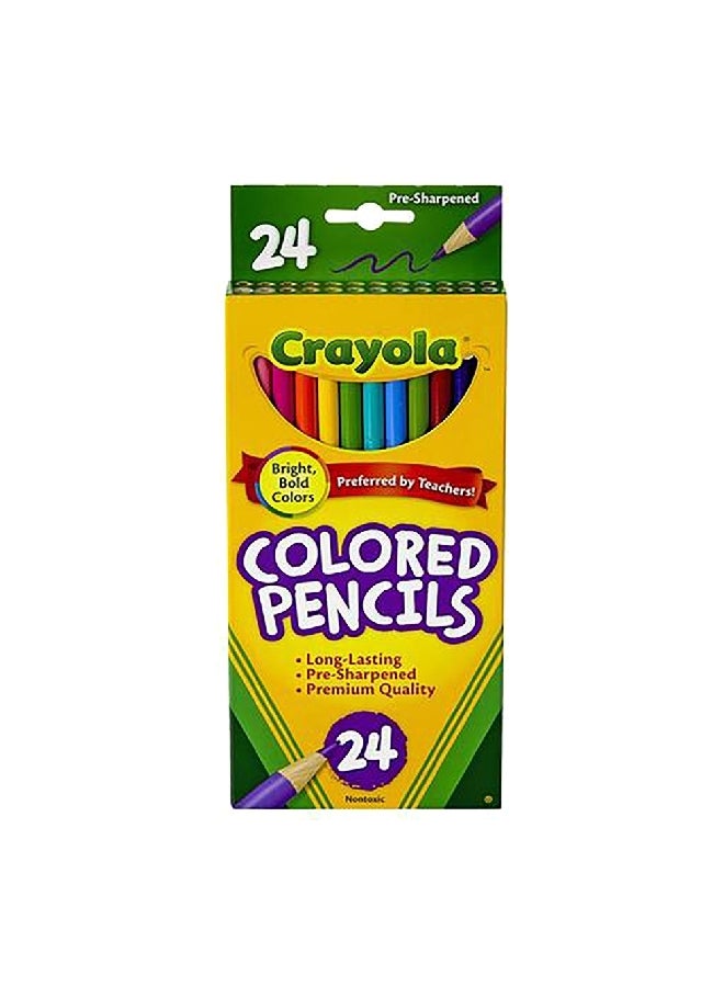 كرايولا مجموعة أقلام خشبية غير سامة بألوان زاهية  قطعة متعددة الألوان - Image 1
