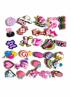 Excefore Shoe Decoration Charms 50 Pcs Random Jibbitz Charms Croc Accessories PVC Shoe Charms for Crocs Shoes & Bracelets Wristband Party Gifts  for Adult Girls Women Kids  - Image 2