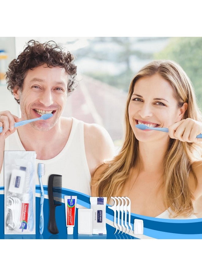 اتش كيو اس ال سوند 25 مجموعة من أدوات النظافة الشخصية من فرش الأسنان التي تستخدم لمرة واحدة مع معجون الأسنان ومشط الصابون وغطاء أدوات الزينة للنساء المشردين - Image 5