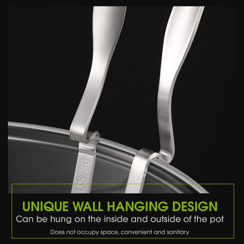 Patelai Hot Pot Slotted Ladle Set Stainless Steel Soup Ladle Strainer Scoops Cooking Skimmer Cookware Utensil for Hotpot Scooping Sauce Serving, 12 Inch(2 Pcs,Silver) - Image 4