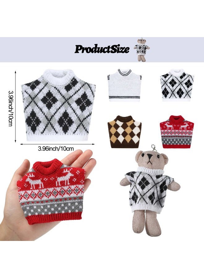 Saintrygo 4 Pieces Guinea Pig Clothes Costume for Guinea Pig Ferret Sweater Bunny Hamster Clothing Guinea Pig Outfits Small Animal Warm Vest Winter Pet Sweatshirt Rabbit Apparel Accessory Cosy T-Shirt - Image 2