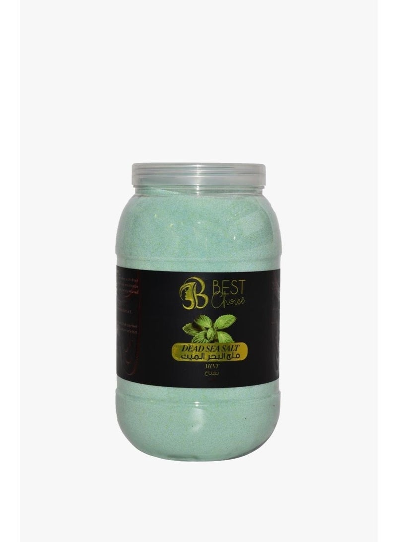 Best Choice Dead Sea Salt, Premium Natural Bath Salt, 5Kg, Fine Crystals for Skin Body Hair Care and Relaxation (Mint) - Image 1