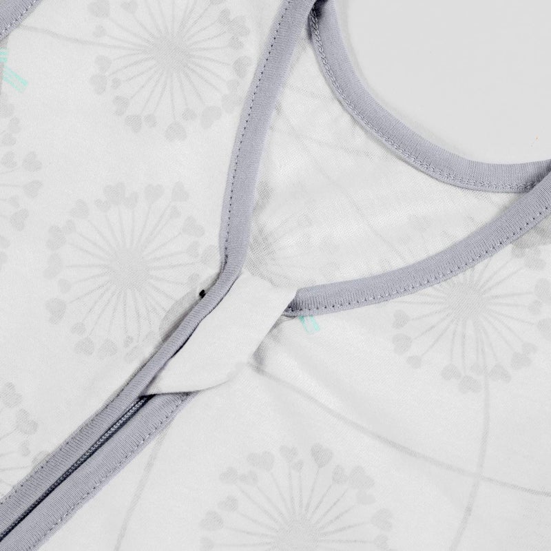 TILLYOU 2 Pack Infant Sleep Sack 0-6 Months 100% Cotton Wearable Blanket 0.5 TOG Sleeveless Summer Sleep Sacks with 2-Way Zipper, Gray Bear & White - Image 5